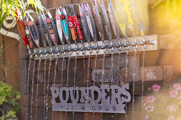 beer tap fountain